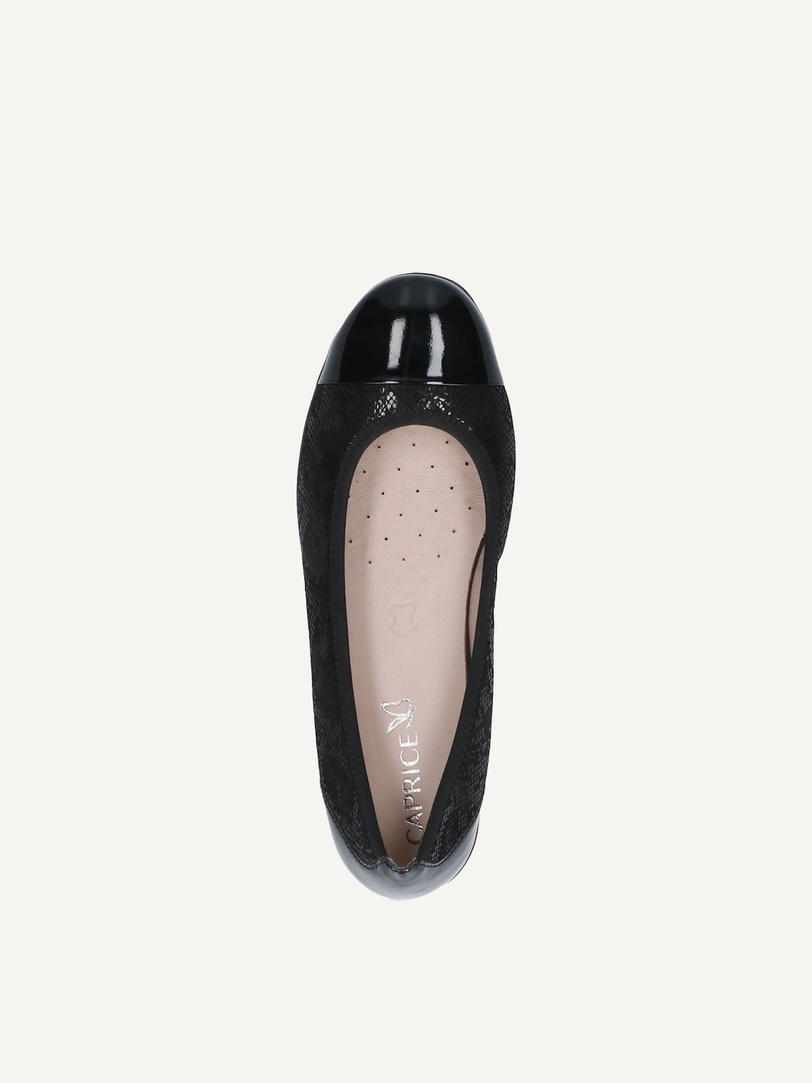 Caprice, Leather Ballerina - black BLACK COMB, image 5 of 5