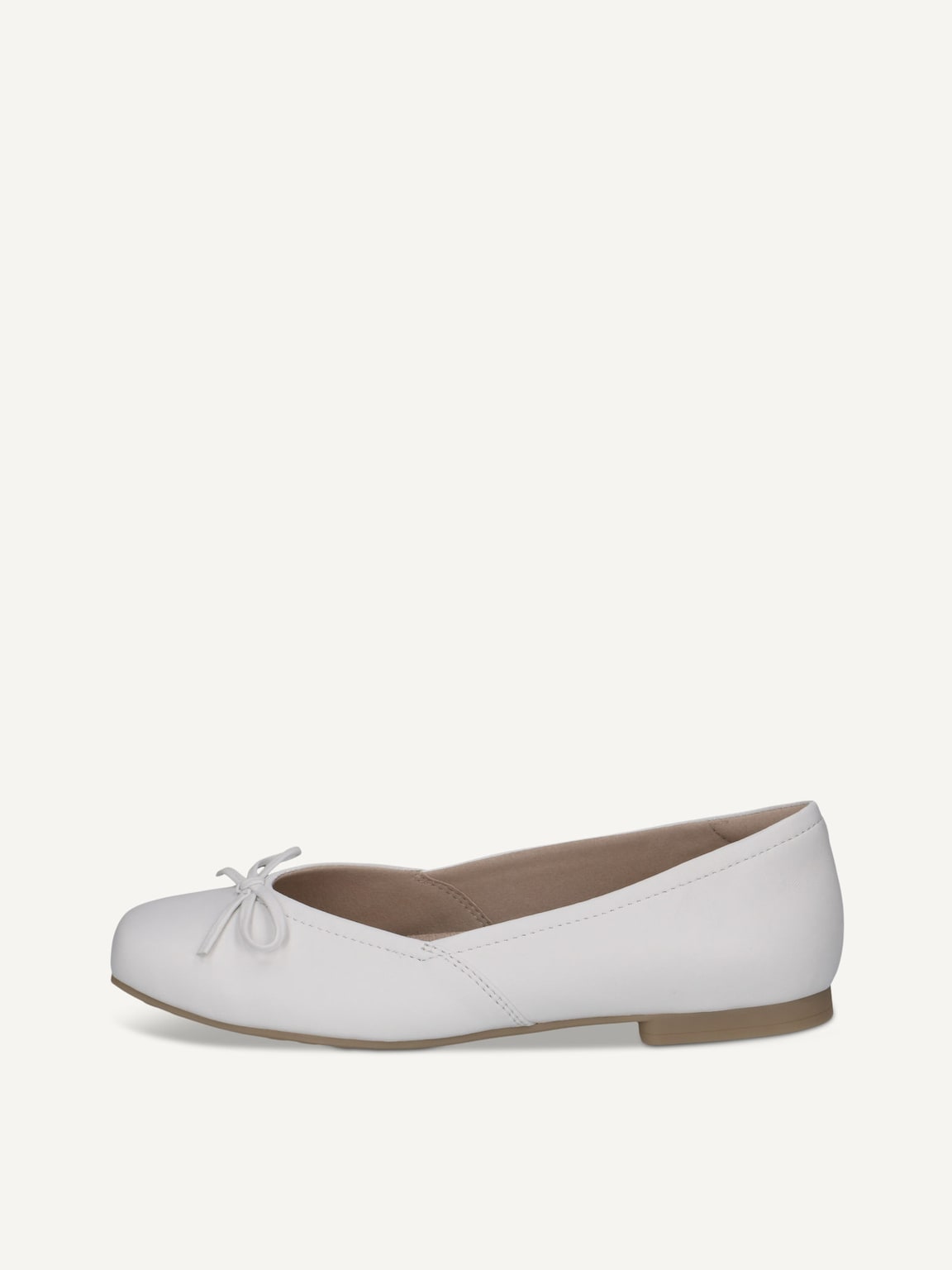 Caprice, Leather Ballerina - white WHITE SOFTNAP., image 2 of 5