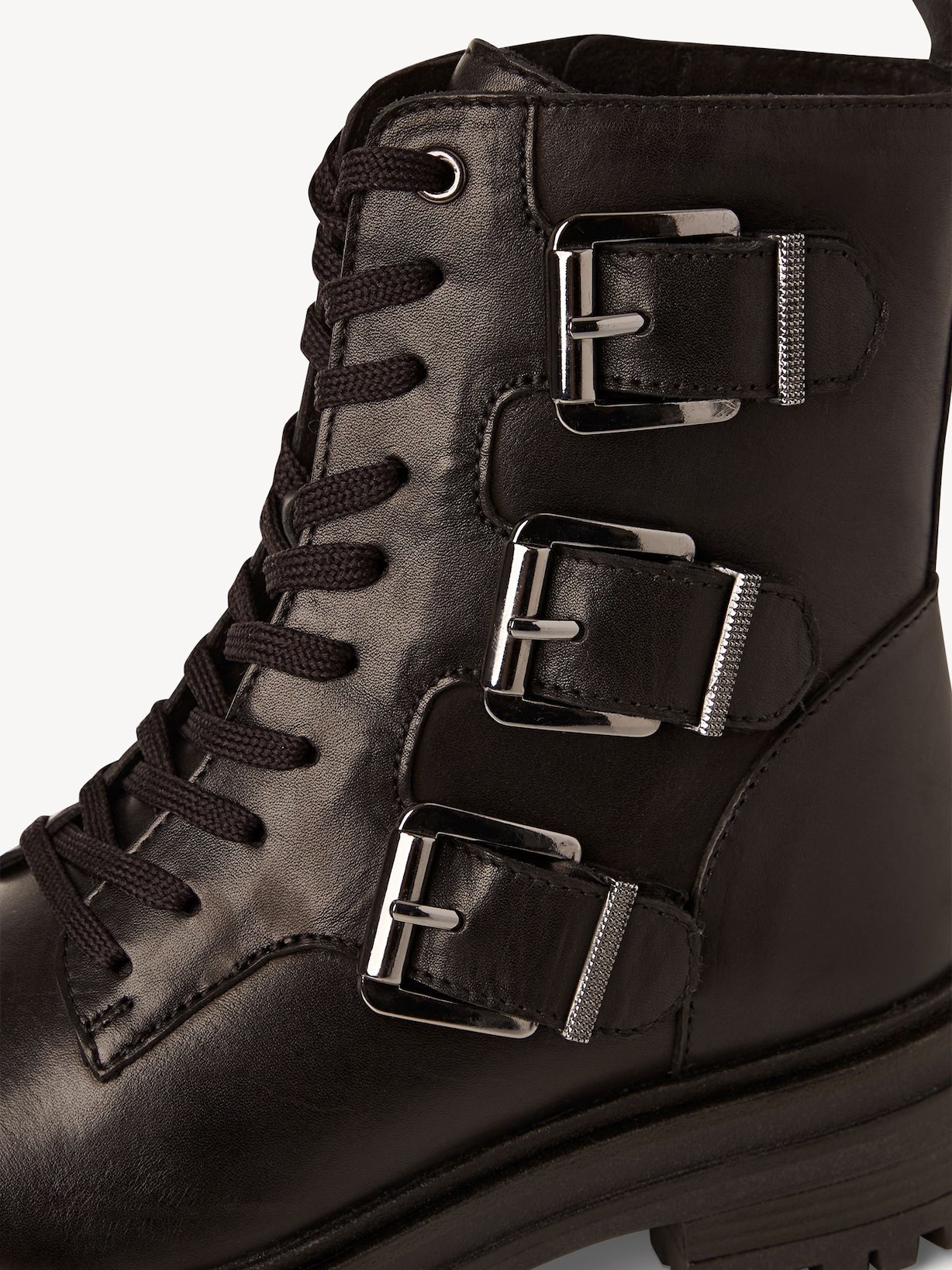 Marco Tozzi, Leren Enkellaarsje - zwart BLACK, afbeelding 4 van 6