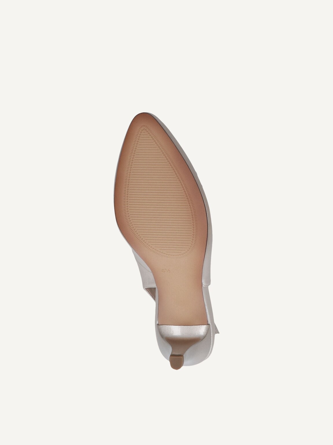 Caprice, Leather sling pumps - grey STONE PERLATO, image 4 of 5