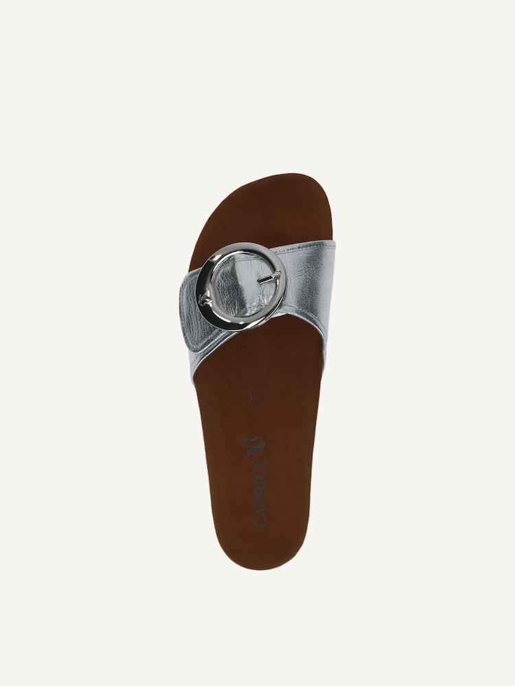 Caprice, Mule en cuir - argent SILVER METAL., image 5 sur 6