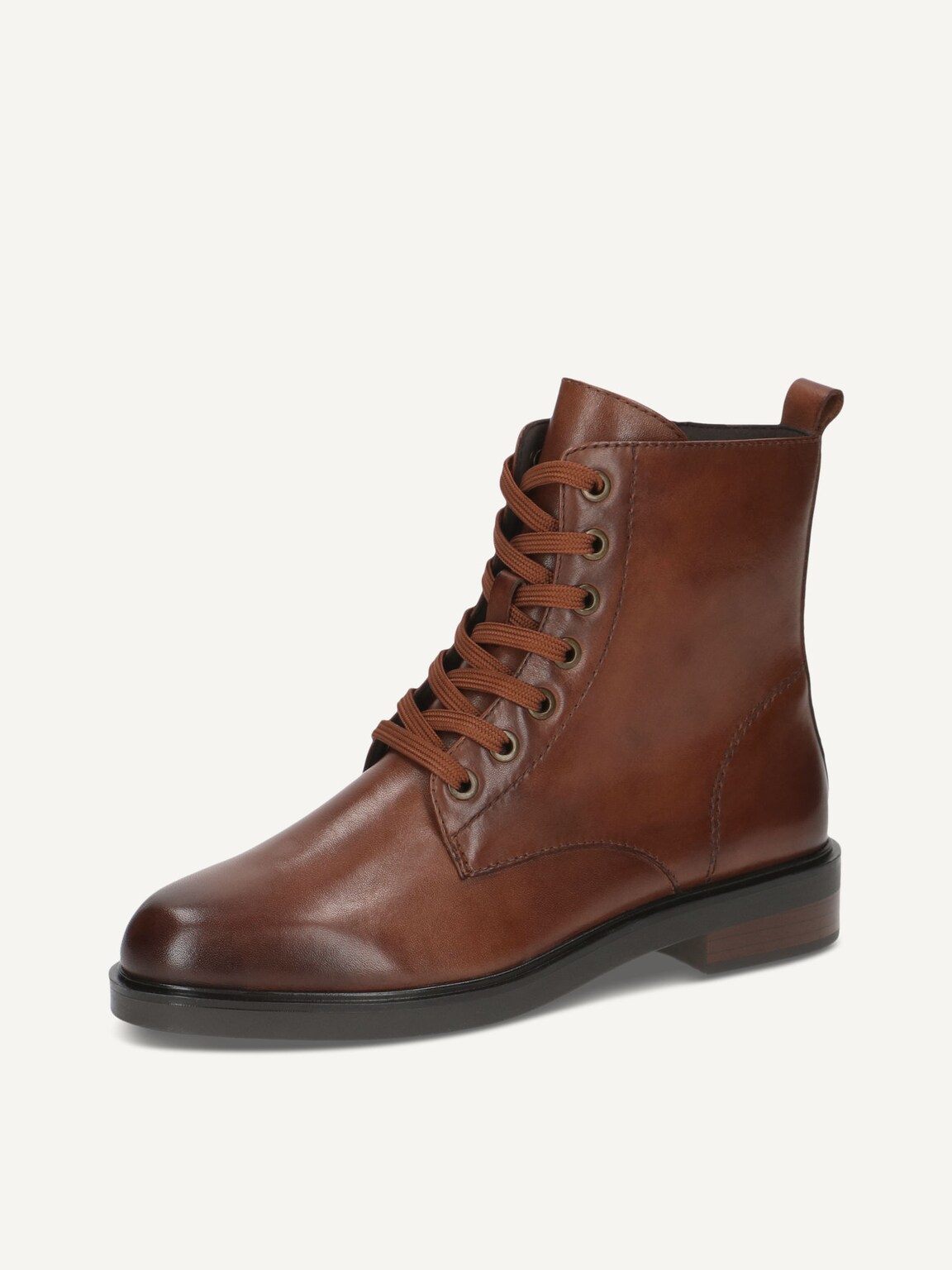 Caprice, Leather Bootie - brown COGNAC NAPPA, image 1 of 5