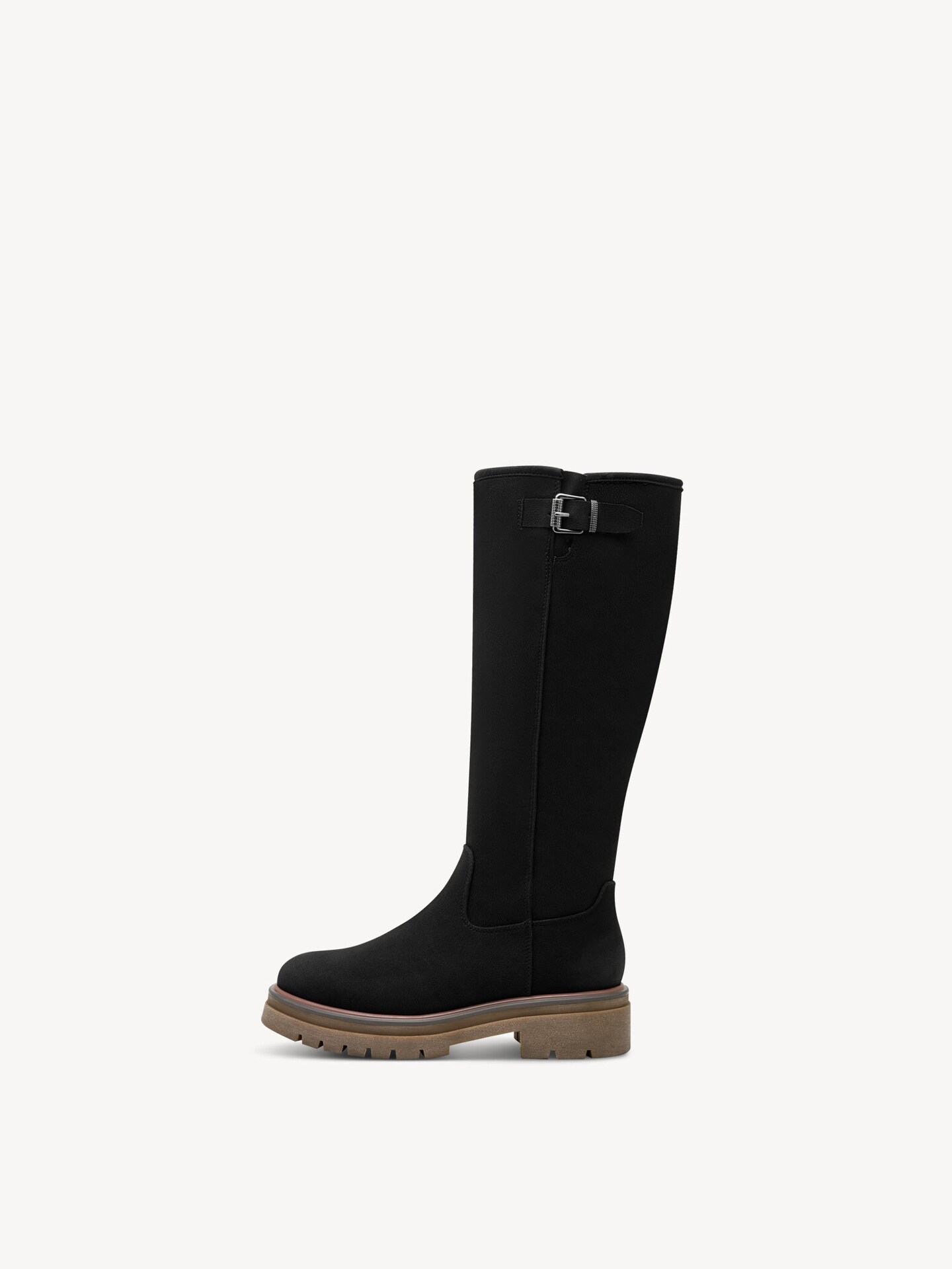 Marco Tozzi, Boots - black warm lining, BLACK NUBUCK