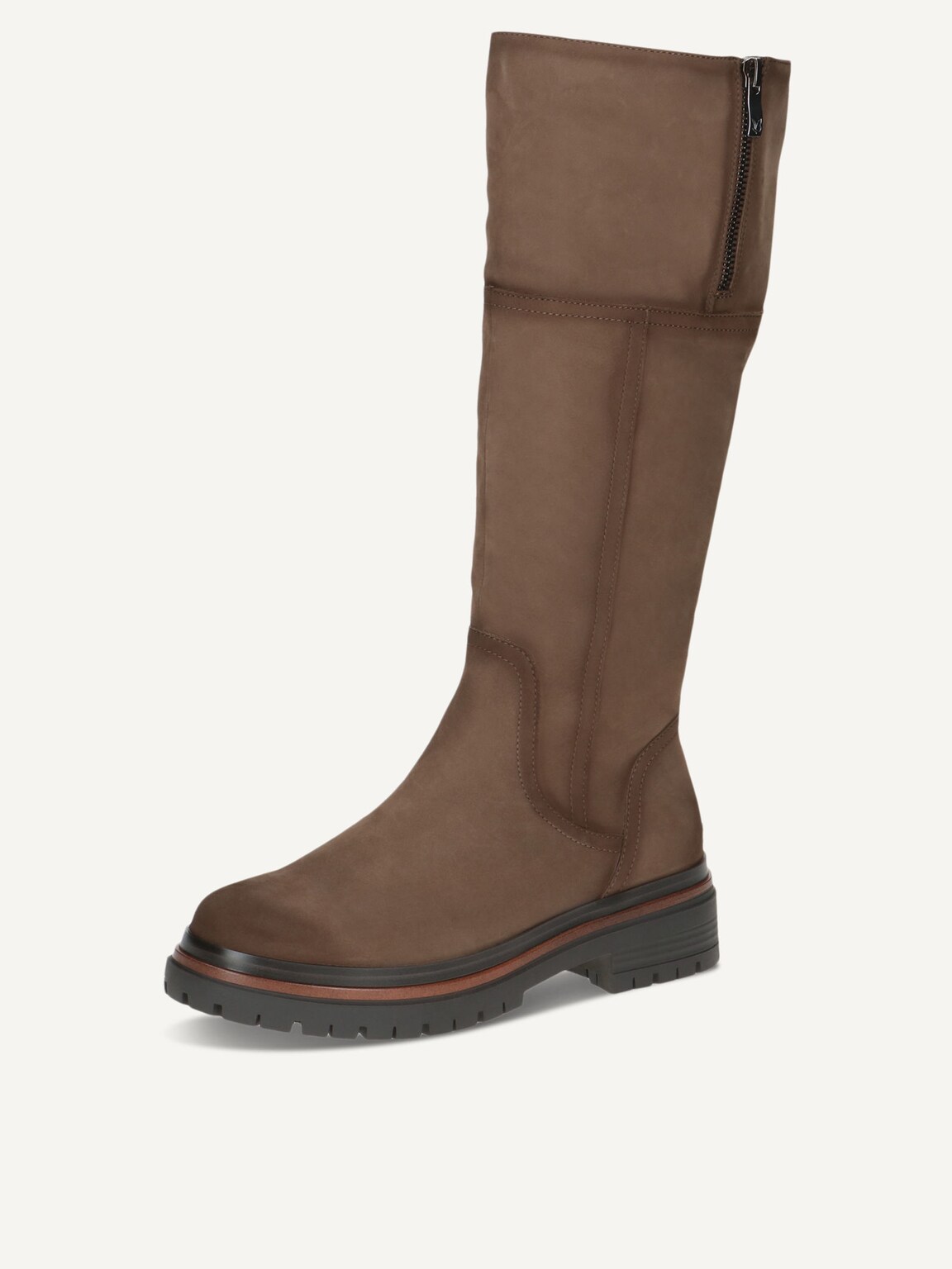 Caprice, Leather Boots - beige TAUPE NUBUC, image 1 of 6
