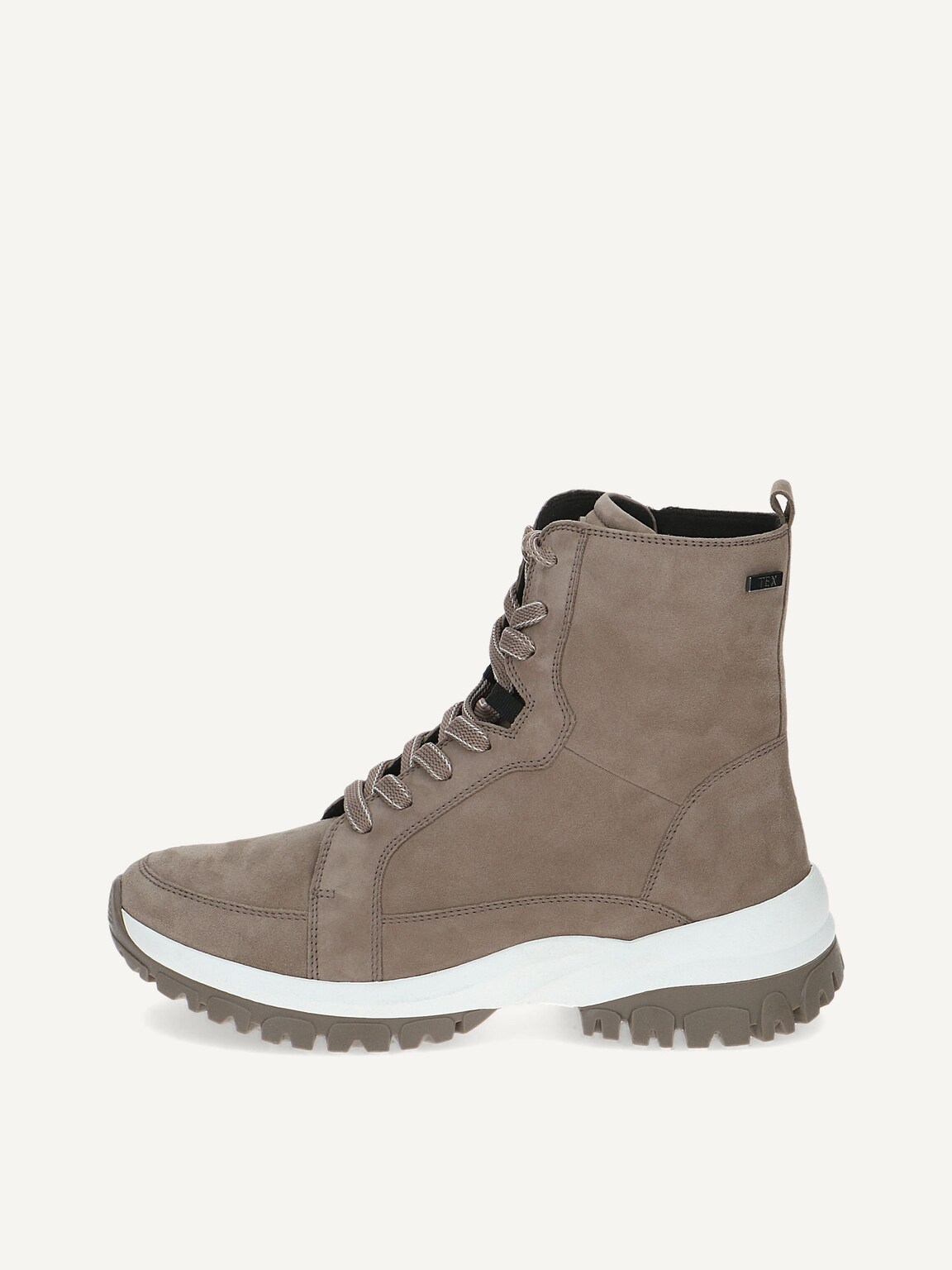 Caprice, Leather Bootie - brown warm lining MUD SUEDE, image 2 of 5