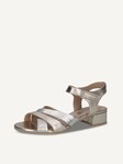 Not selected, Caprice, Leather Heeled sandal - metallic LT.GOLD COMB