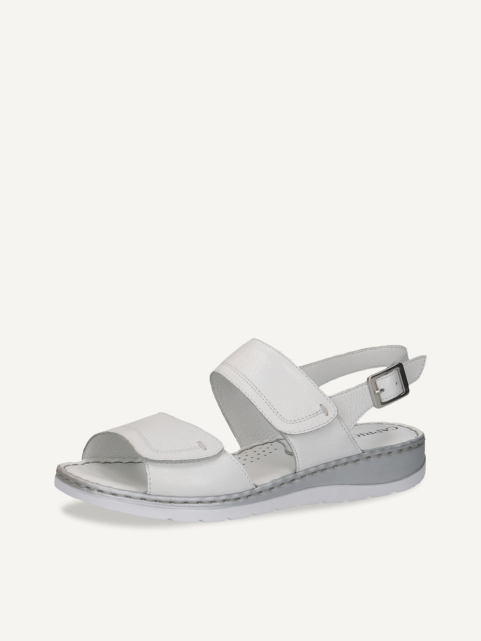 Caprice, Sandale à talon en cuir - blanc WHITE NAPPA, image 2 sur 5