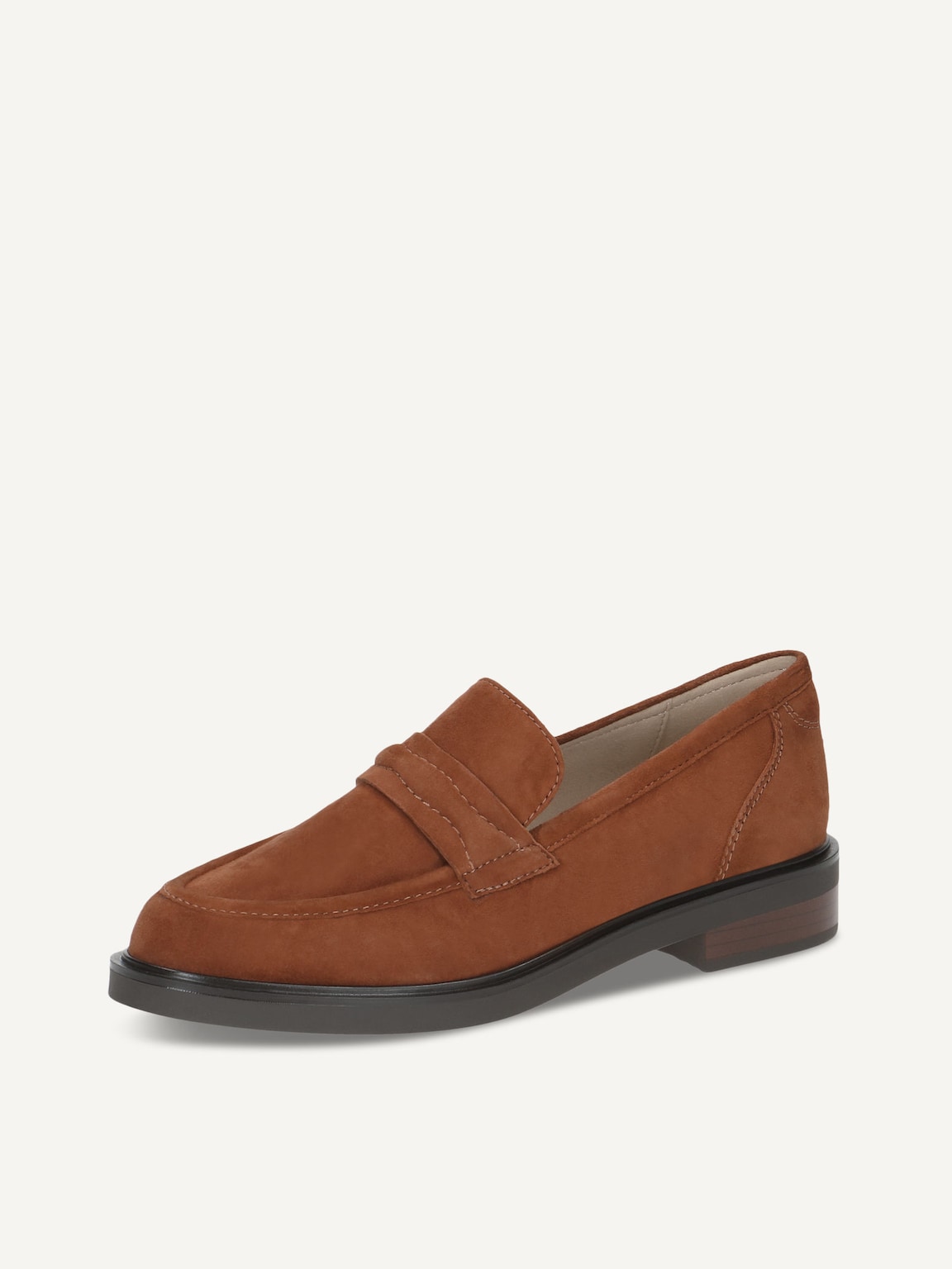 Caprice, Leather Slipper - brown COGNAC SUEDE, image 1 of 5