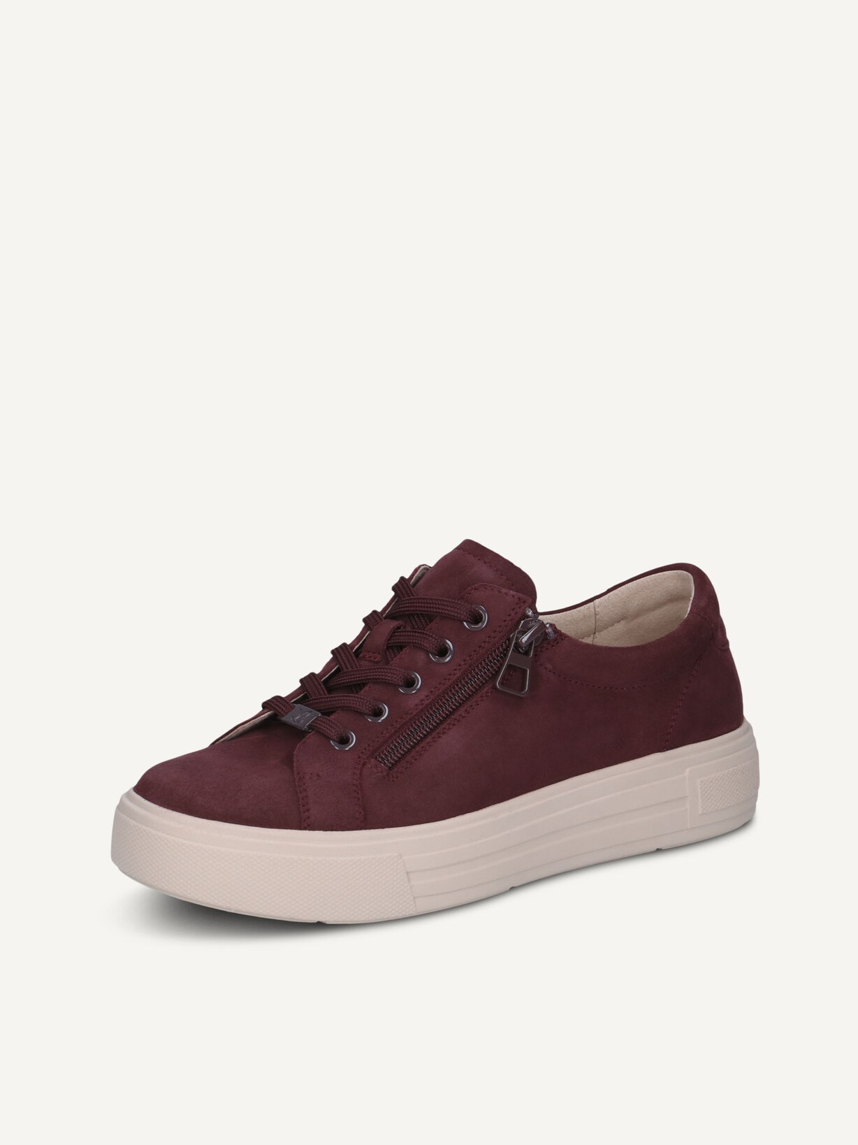 Caprice, Ledersneaker - rot BORDEAUX SUEDE, Bild 2 von 5