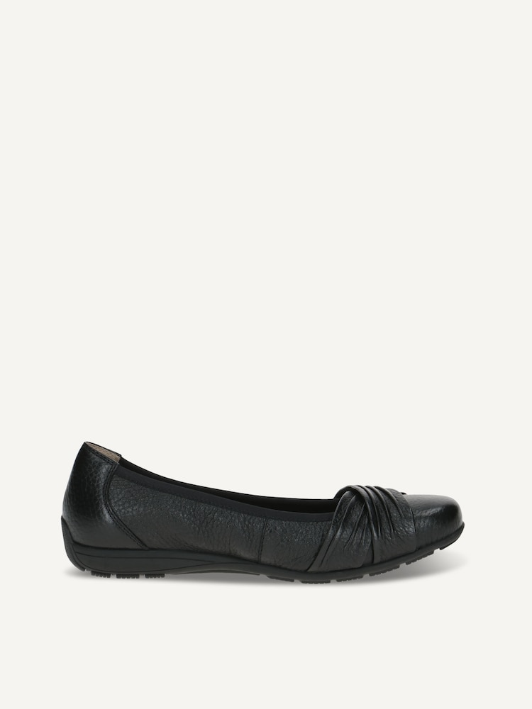 Caprice, Ballerine en cuir - noir BLACK DEER, image 3 sur 5