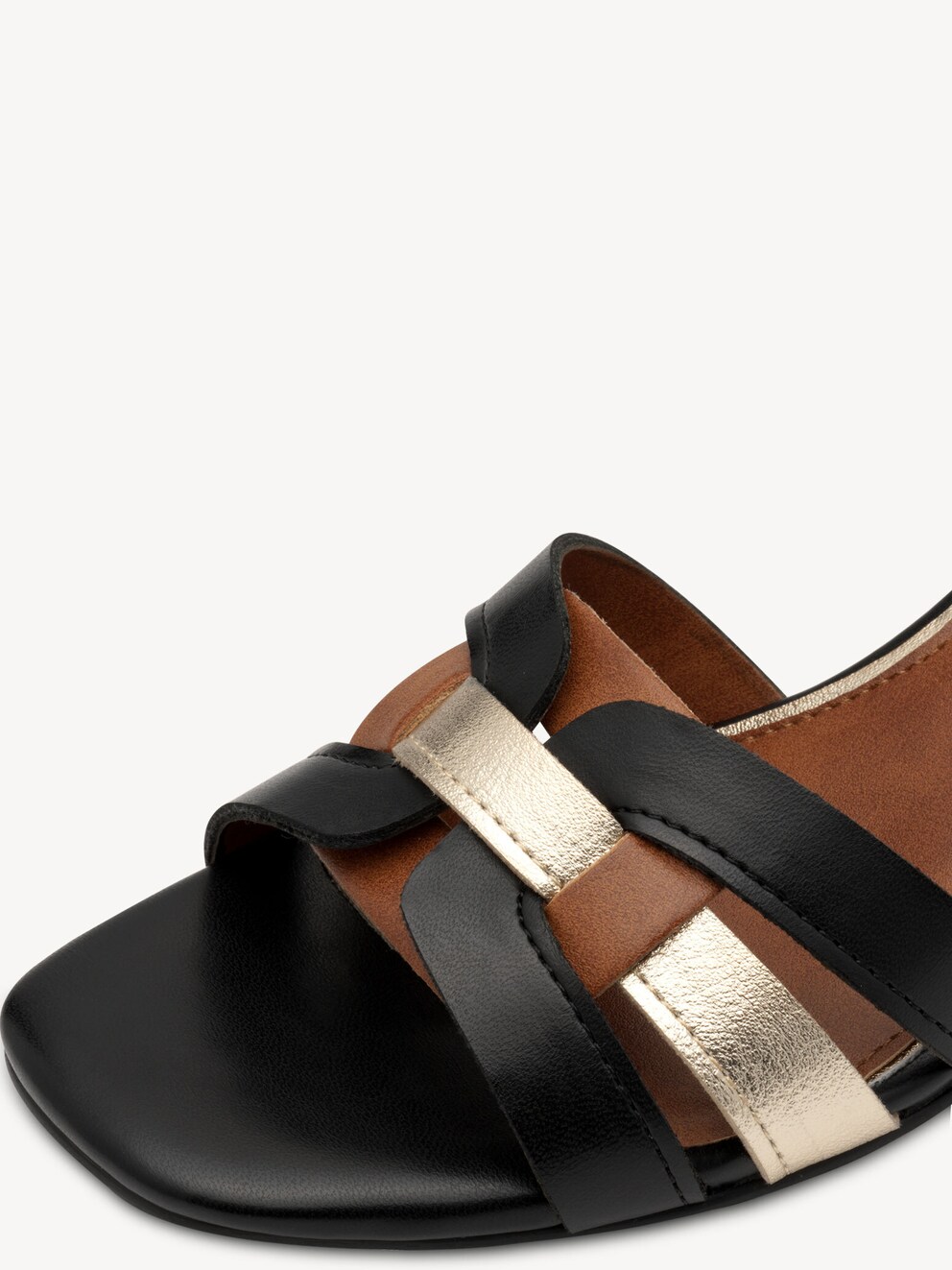 Marco Tozzi, Sandály - černá BLACK COMB, obrázek 4 z 6