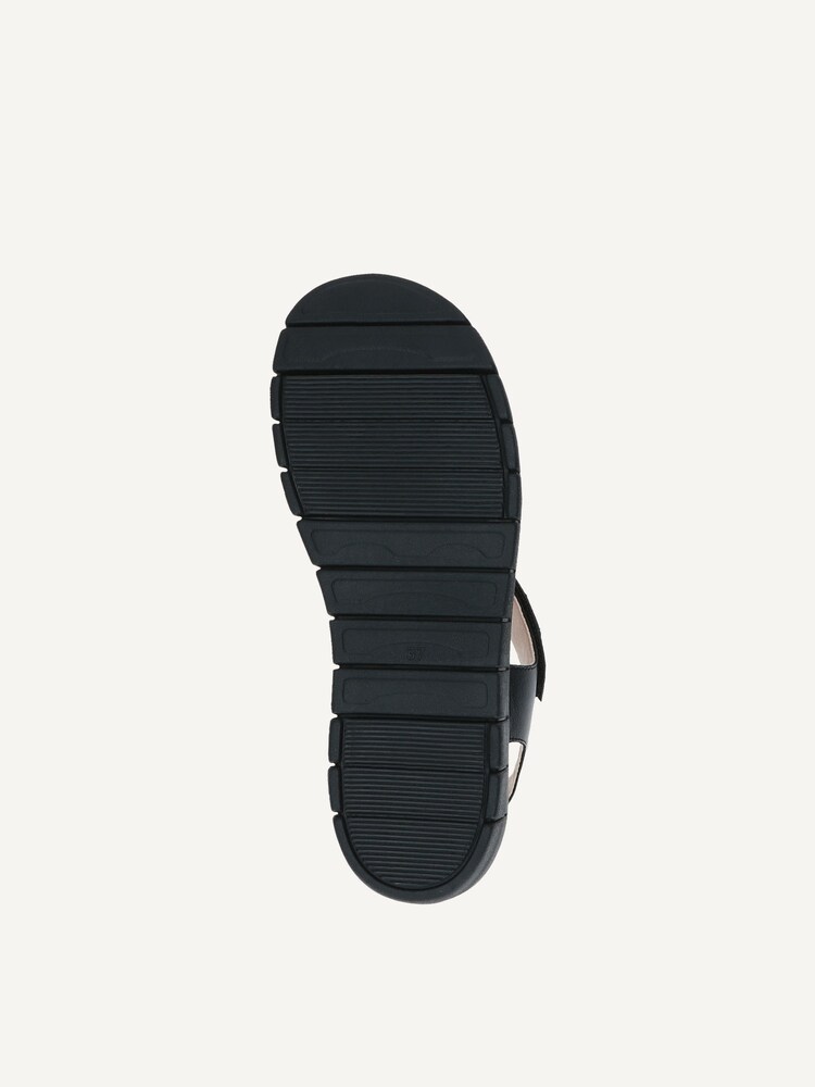 Caprice, Leather Sandal - black BLACK/BLK SOLE, image 5 of 6