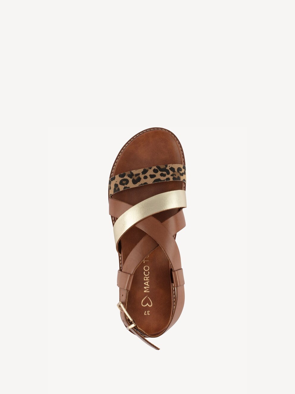 Marco Tozzi, Sandalo - marrone COGNAC COMB, immagine 6 di 7