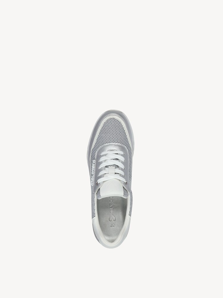 Marco Tozzi, Sneaker - bianco WHITE/SILVER, immagine 3 di 6