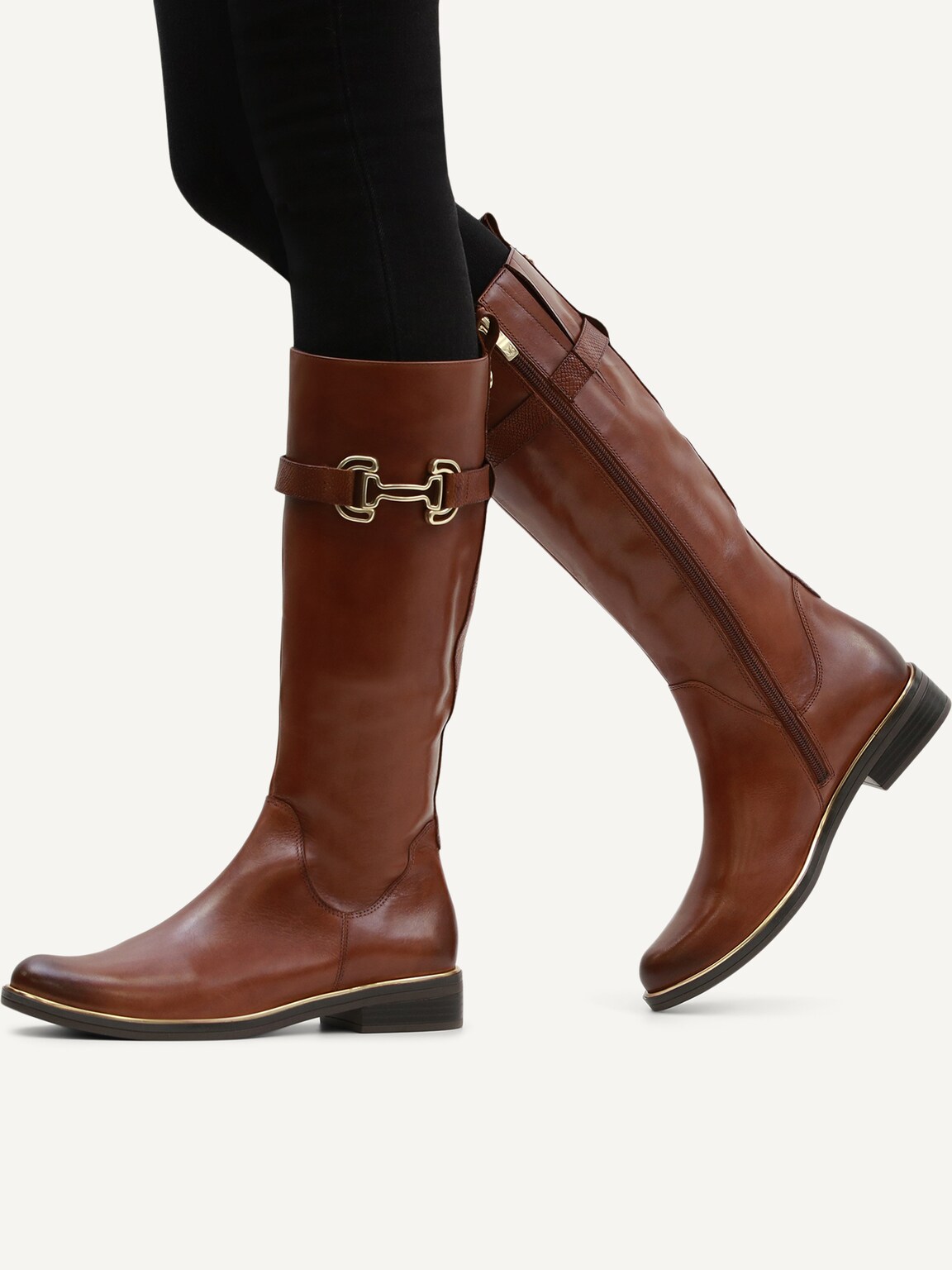 Caprice, Leather Boots - brown COGNAC COMB, image 2 of 6