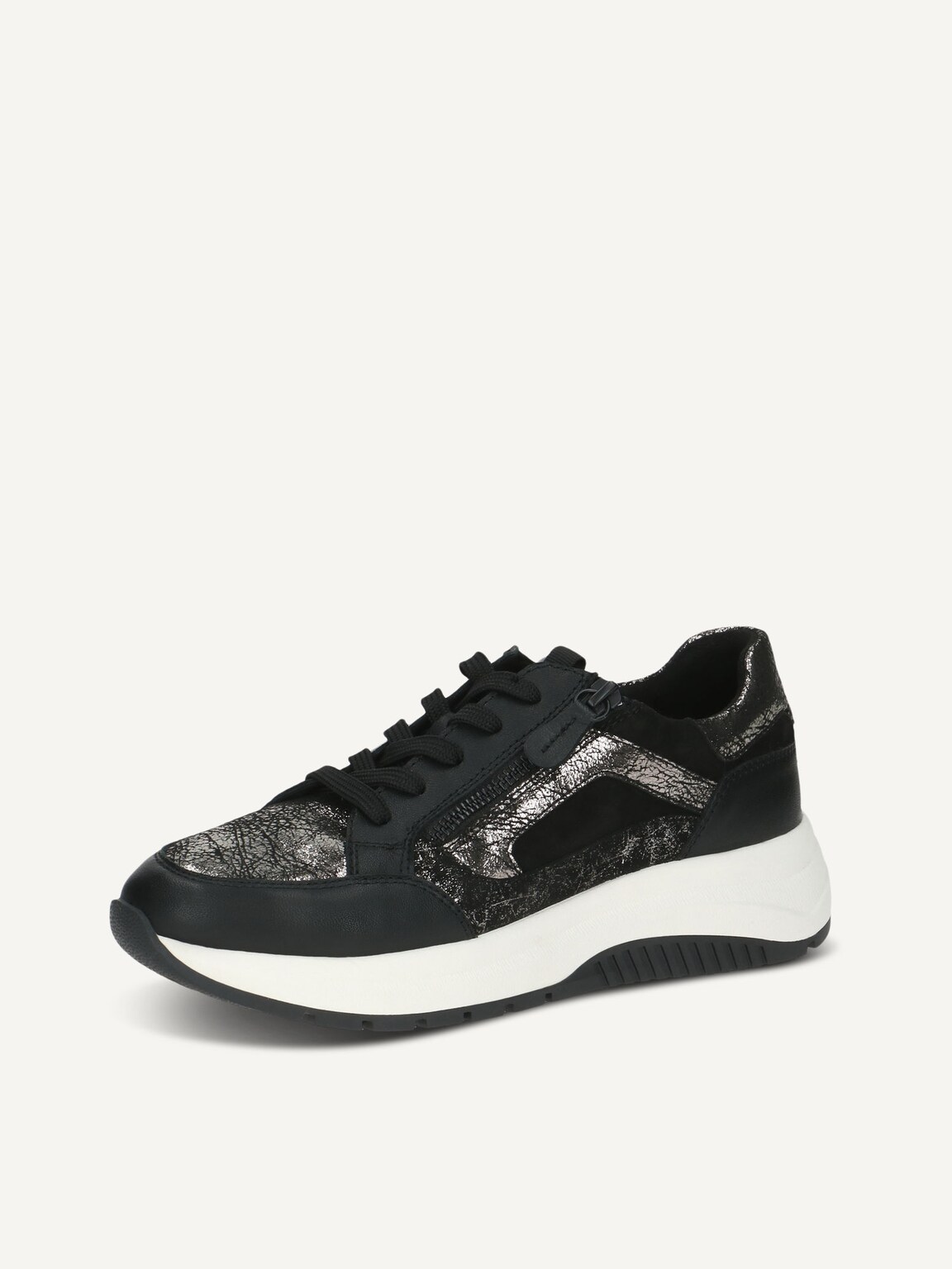 Caprice, Leather Sneaker - black BLACK COMB, image 1 of 5
