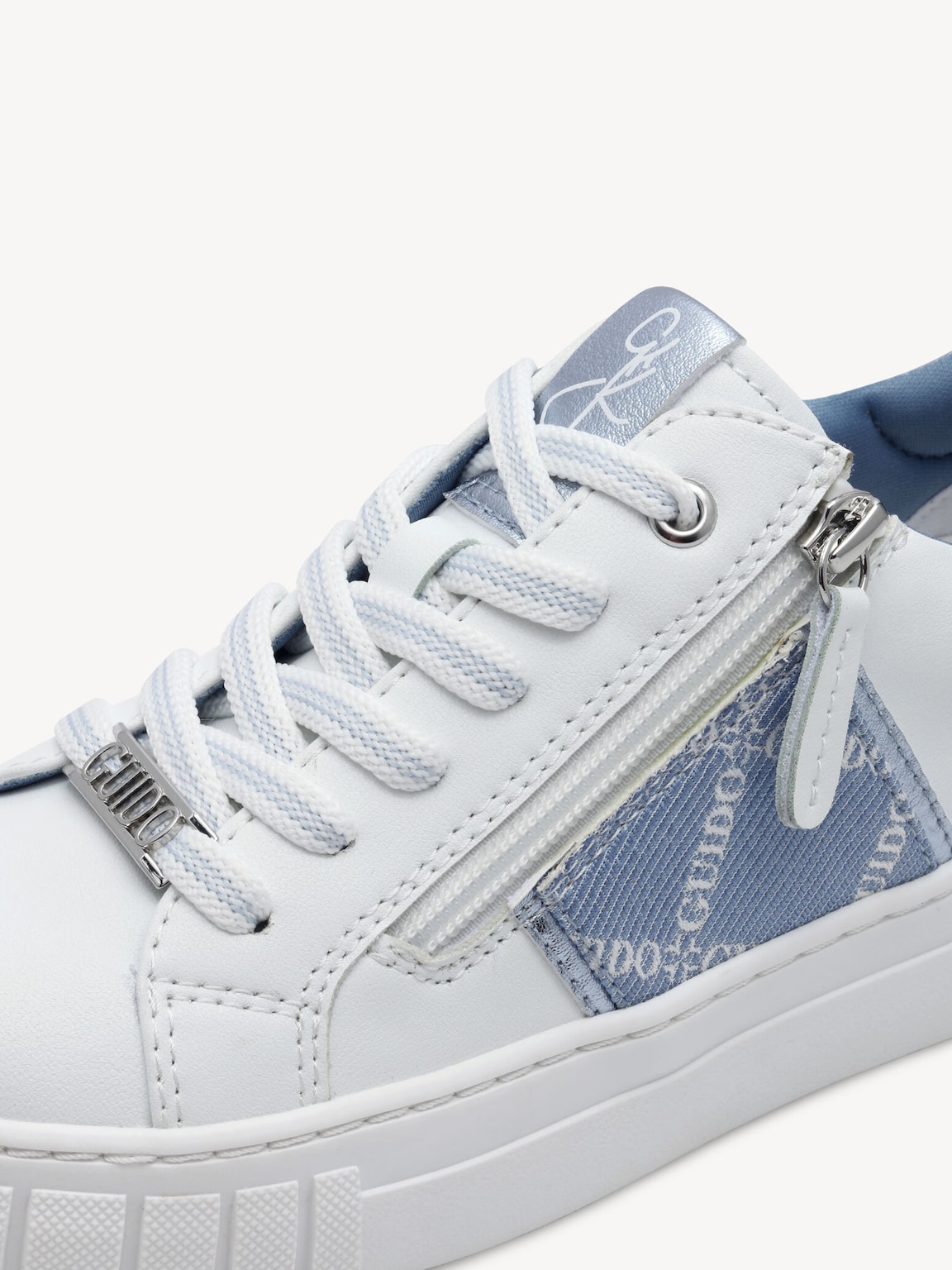 Marco Tozzi, Sneaker - bianco WHITE/LT.BLUE, immagine 5 di 6