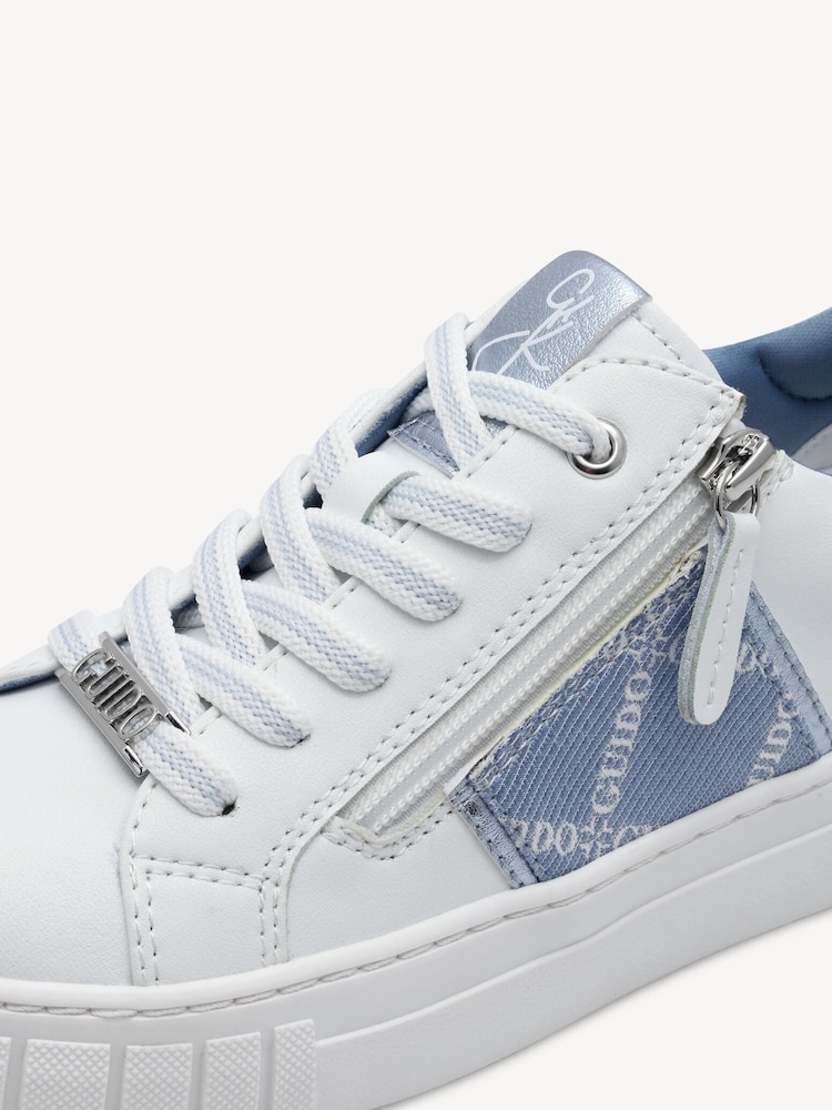 Marco Tozzi, Sneaker - bianco WHITE/LT.BLUE, immagine 5 di 6