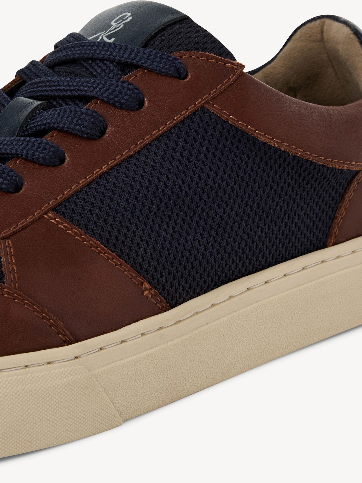 Marco Tozzi, Leather Sneaker - brown COGNAC COMB, image 4 of 6