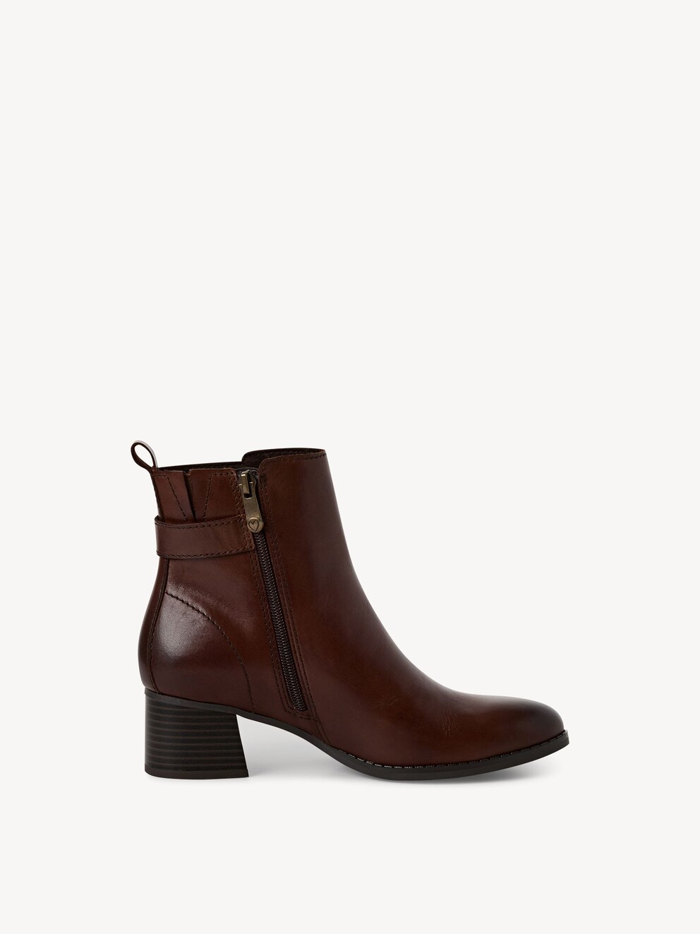 Marco Tozzi, Leren Enkellaarsje - bruin CHESTNUT, afbeelding 6 van 6