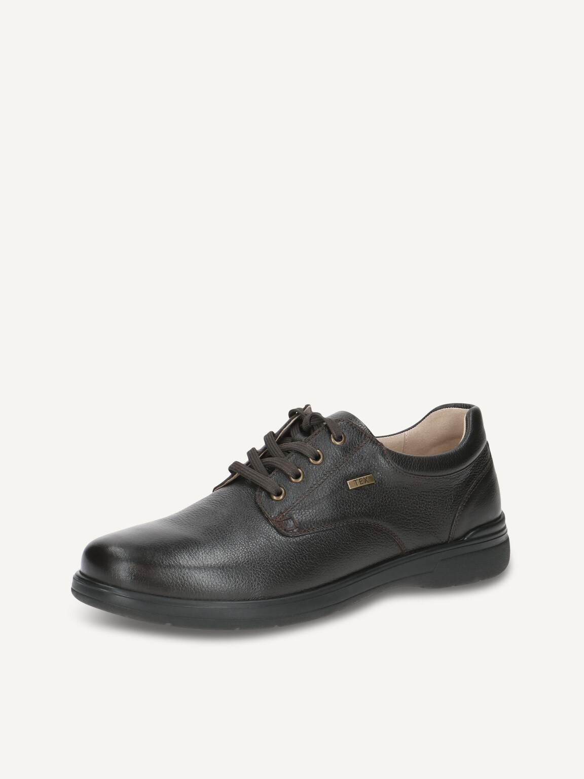Caprice, Leather Low shoes - brown DK BROWN NAPPA, image 1 of 5
