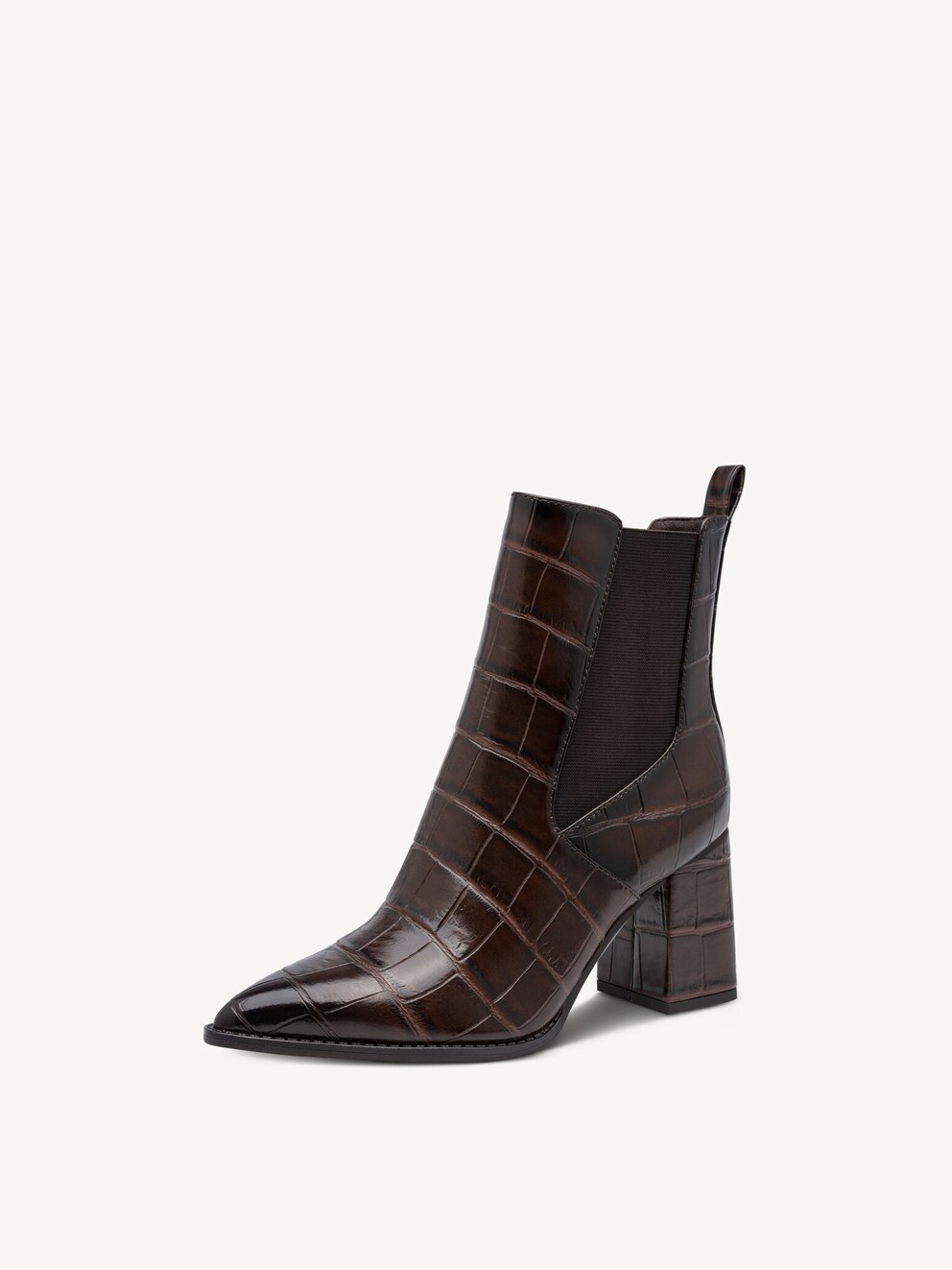 Marco Tozzi, Chelsea boot - brown, CAFE CROCO, Image 2 of 6