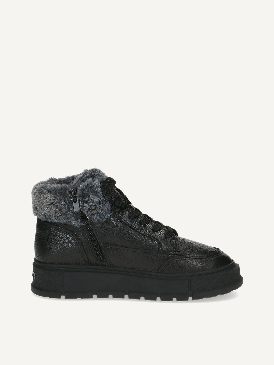 Caprice, Leather Bootie - black warm lining BLACK NAPPA, image 4 of 6