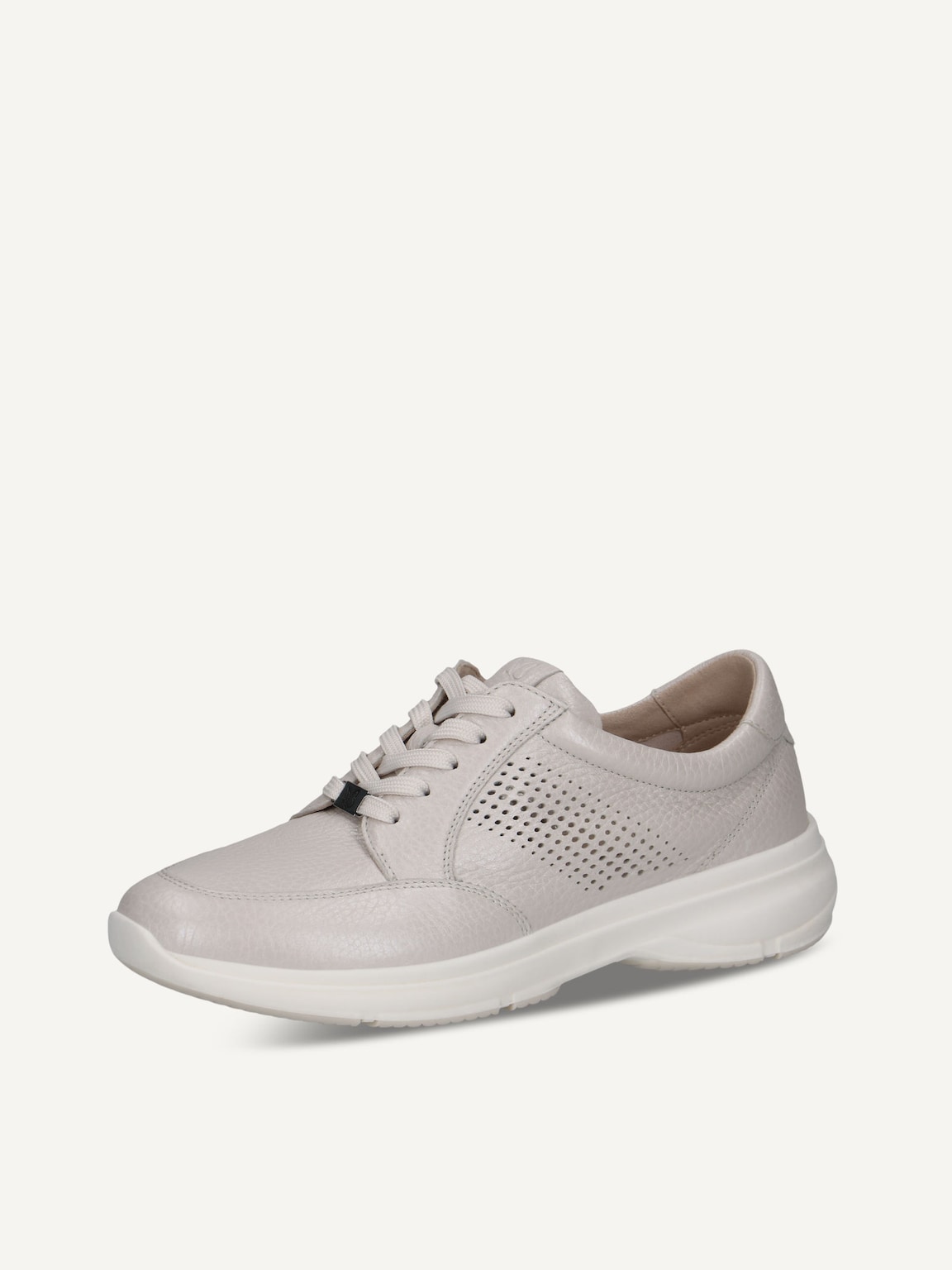 Caprice, Leather Sneaker - white PEARL PER.DEER, image 1 of 5