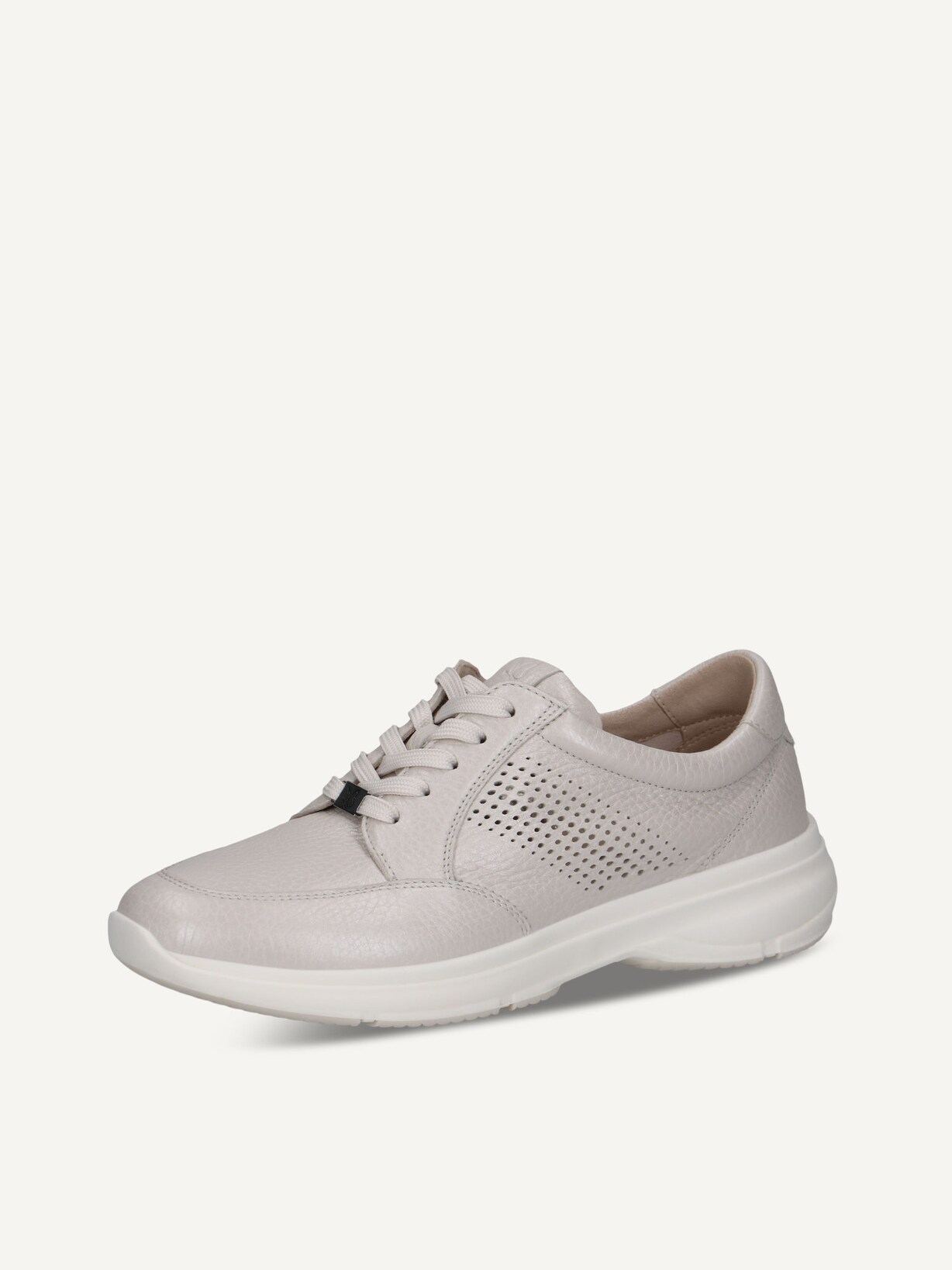 Caprice, Basket en cuir - blanc PEARL PER.DEER, image 2 sur 5