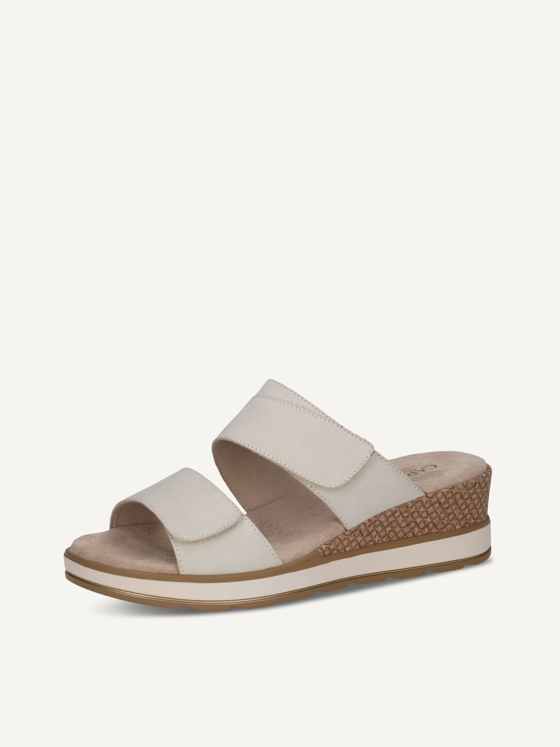Caprice, Leather Mule - white SNOW NUBUC, image 1 of 5