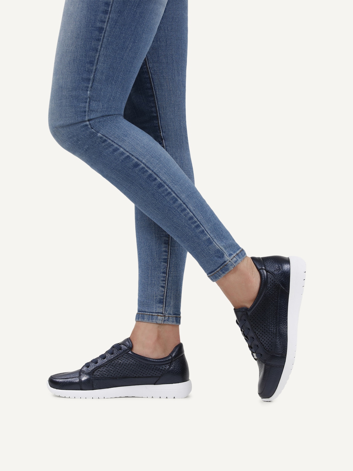 Caprice, Leather Sneaker - blue OCEAN PER.DEER, image 2 of 6