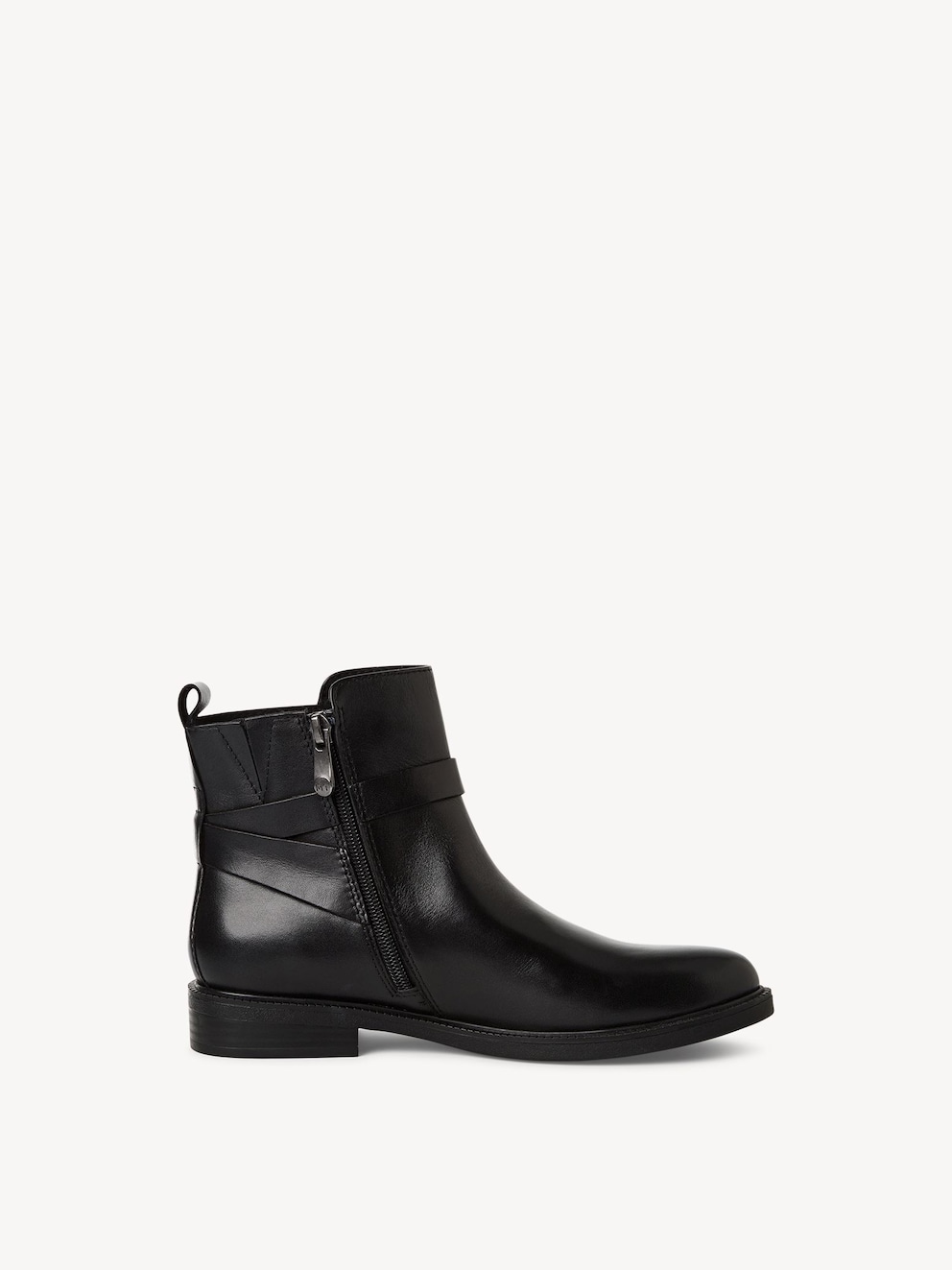 Marco Tozzi, Leren Enkellaarsje - zwart BLACK, afbeelding 6 van 6