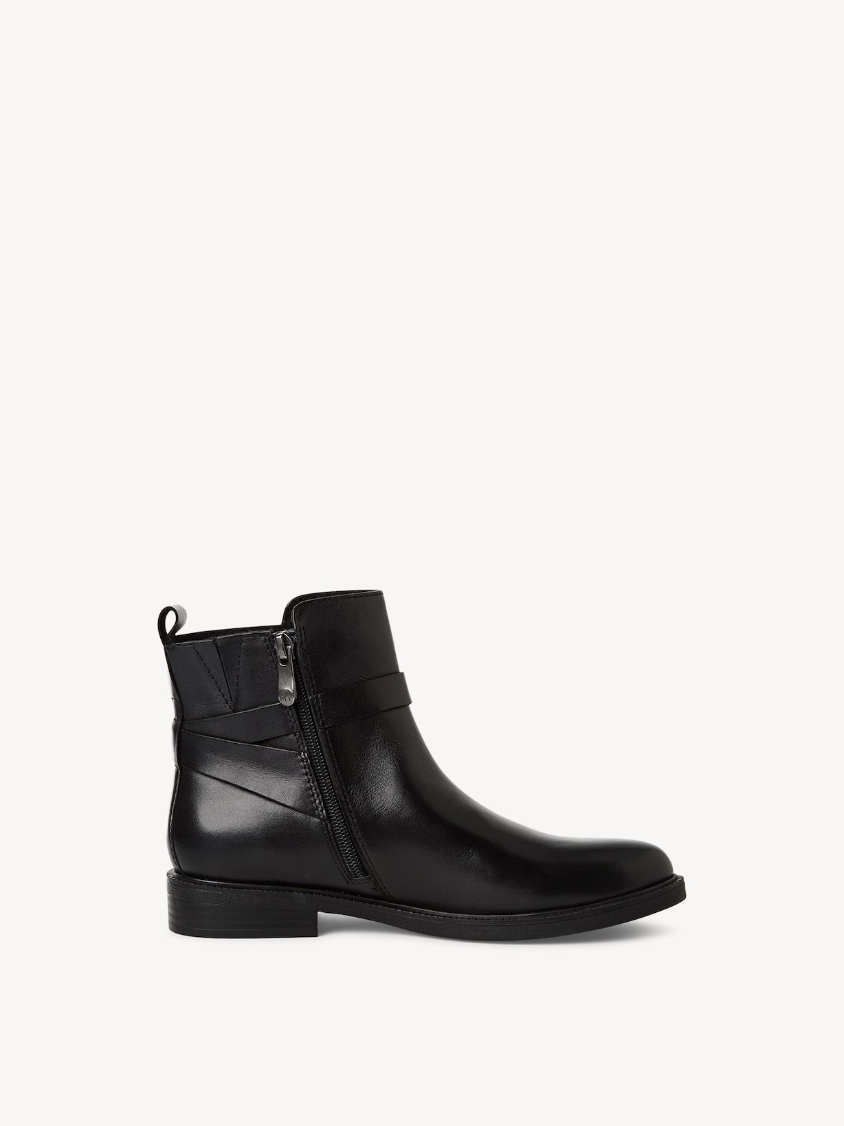 Marco Tozzi, Leren Enkellaarsje - zwart BLACK, afbeelding 6 van 6