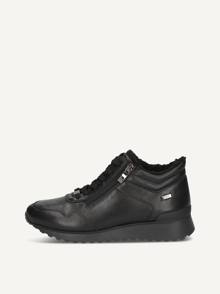 Caprice, Leather Sneaker - black warm lining BLACK NAPPA, image 4 of 10