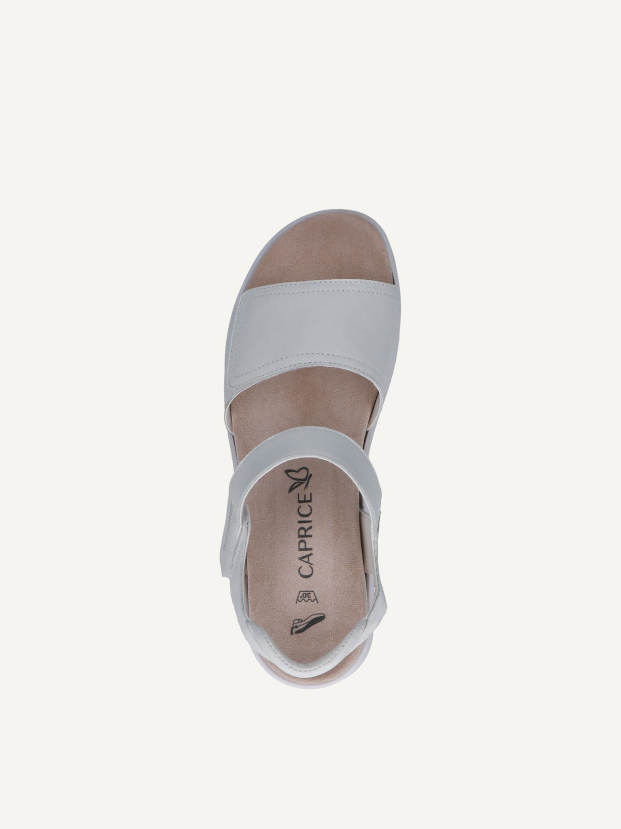 Caprice, Sandale à talon en cuir - blanc WHITE NAPPA, image 4 sur 5