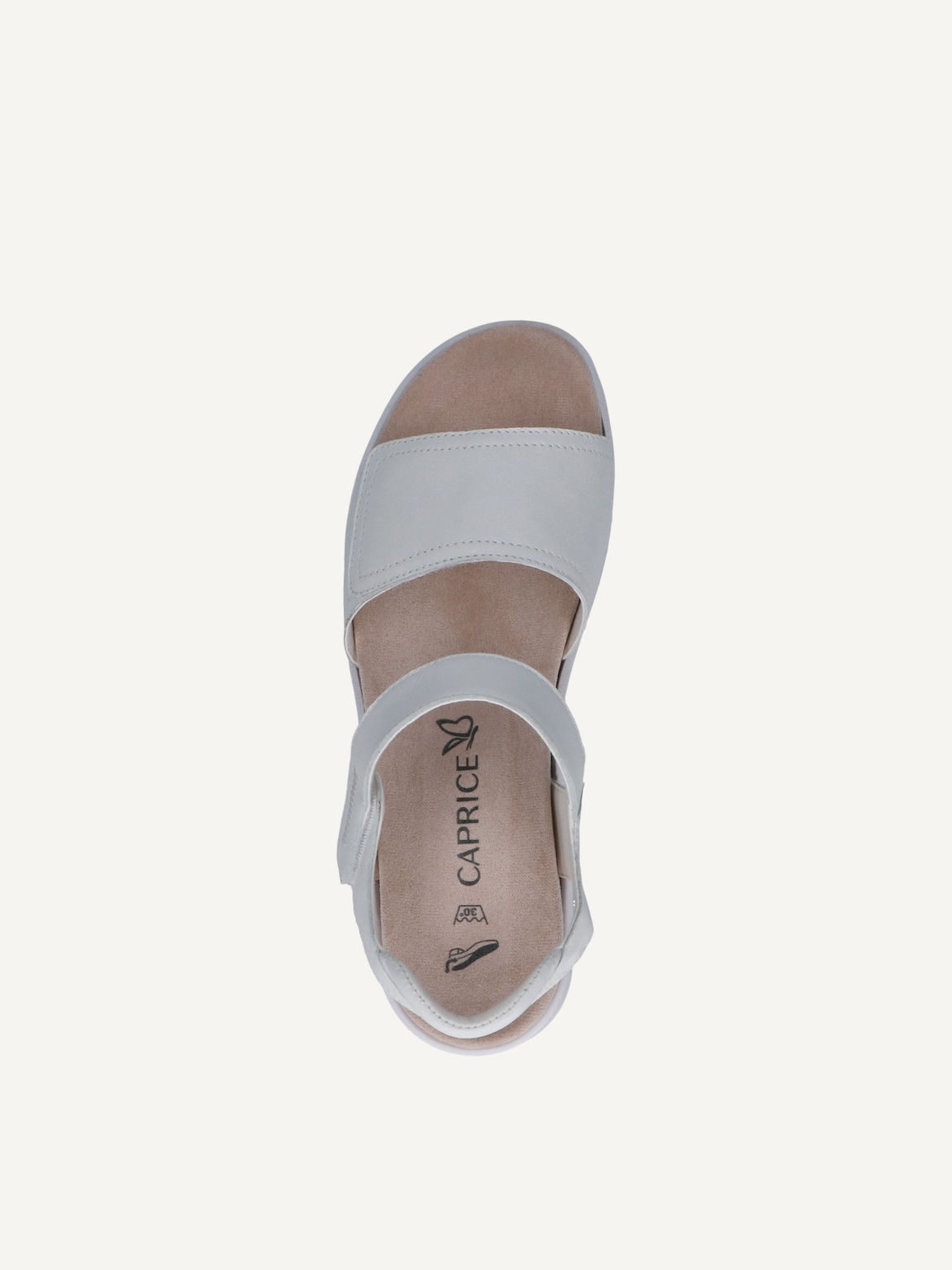 Caprice, Leather Heeled sandal - white WHITE NAPPA, image 5 of 5