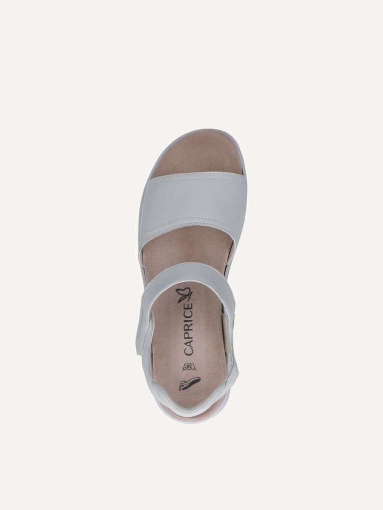Caprice, Sandale à talon en cuir - blanc WHITE NAPPA, image 4 sur 5