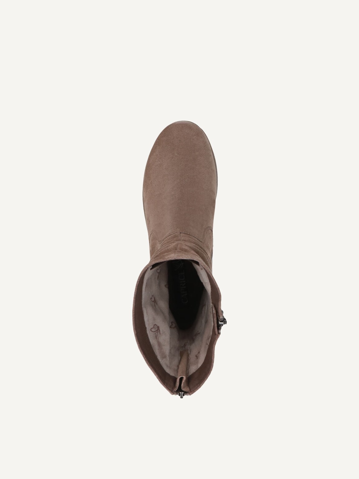 Caprice, Leather Bootie - brown TAUPE SUEDE, image 5 of 5