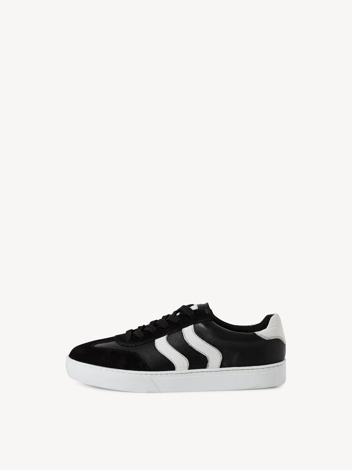 Marco Tozzi, Leren Sneaker - zwart BLACK COMB, afbeelding 3 van 7