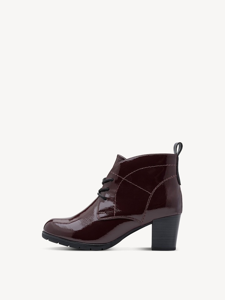 Marco Tozzi, Stiefelette - rot BORDEAUX PAT.
