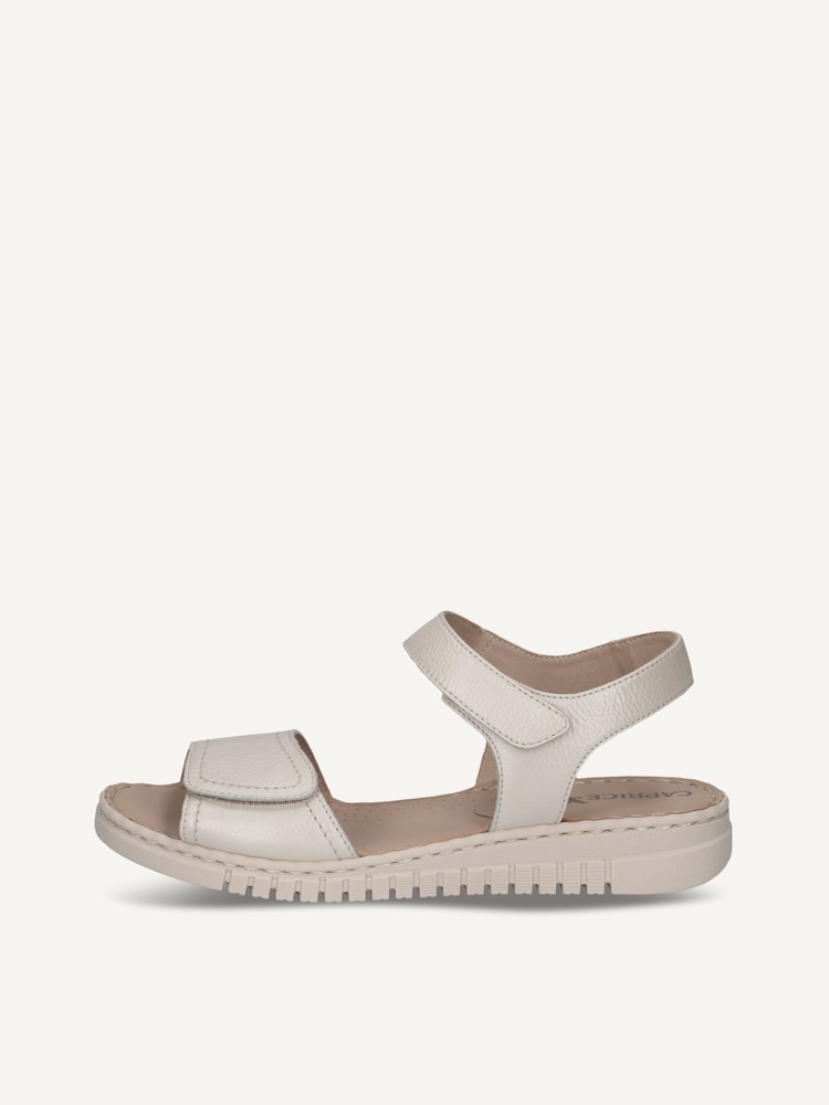 Caprice, Leather Heeled sandal - white PEARL NAPPA, image 4 of 7