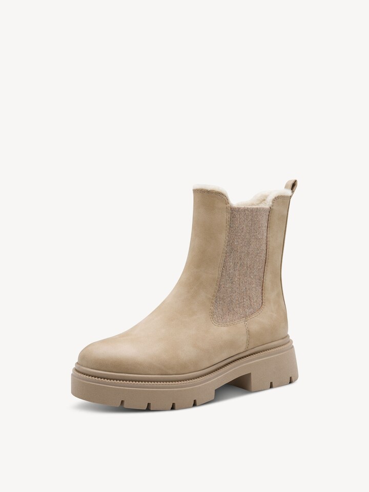 Marco Tozzi, Chelsea Boot - beige Warmfutter BEIGE
