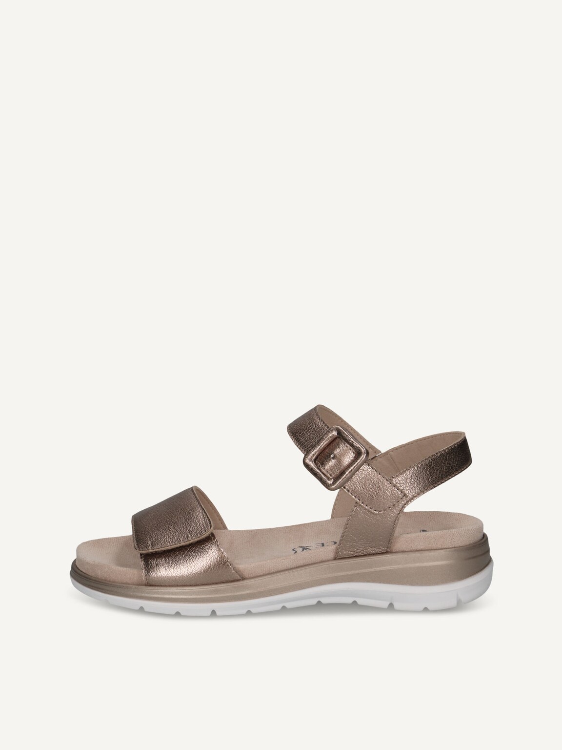 Caprice, Leather Sandal - brown TAUPE METALLIC, image 2 of 5