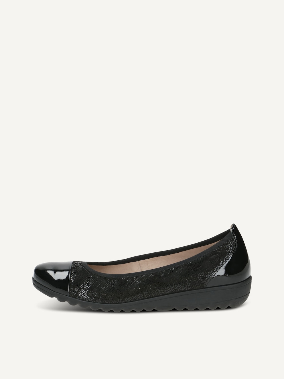 Caprice, Ballerine en cuir - noir BLACK COMB, image 1 sur 5