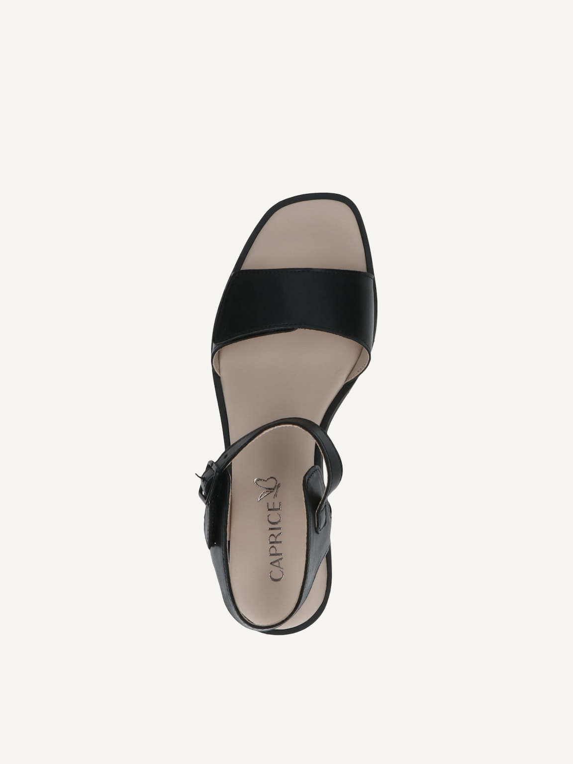 Caprice, Leather Heeled sandal - black BLACK NAPPA, image 5 of 5