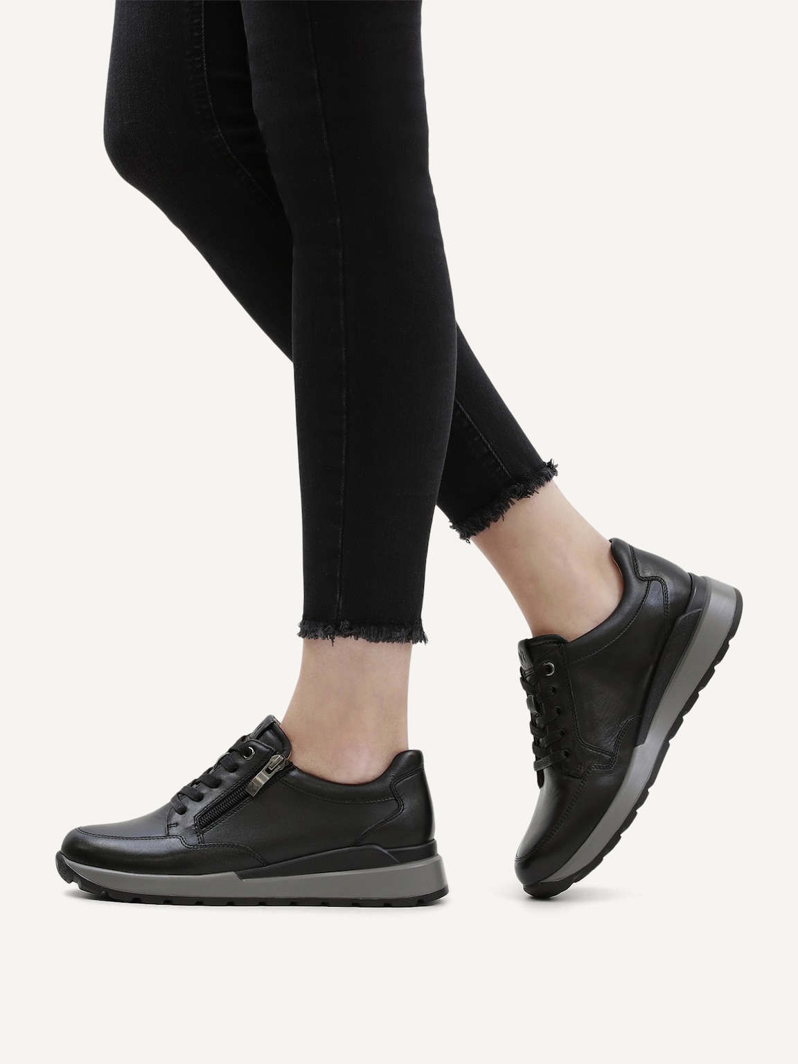 Caprice, Leather Sneaker - black BLACK NAPPA, image 2 of 6