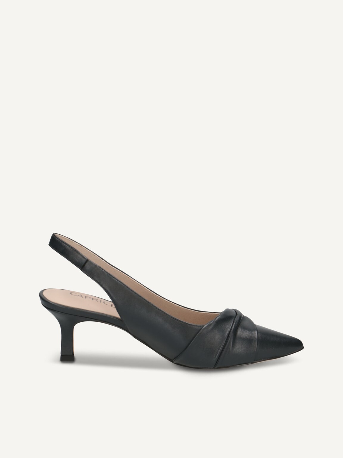 Caprice, Leather sling pumps - blue OCEAN NAPPA, image 3 of 5