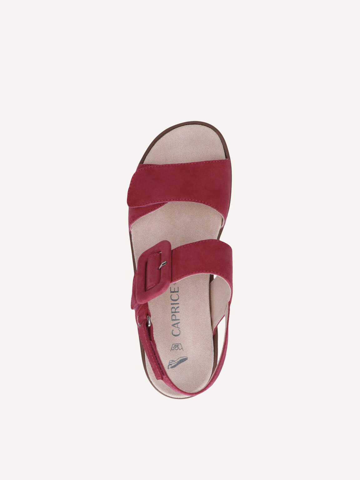 Caprice, Leather Sandal - pink FUCHSIA SUEDE, image 5 of 5