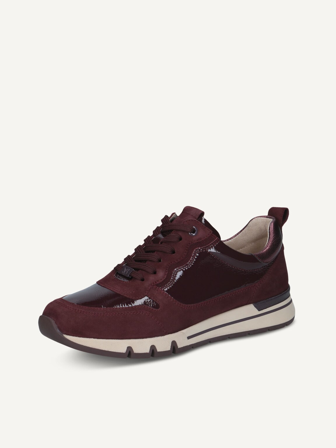 Caprice, Leather Sneaker - red BORDEAUX COMB, image 1 of 6