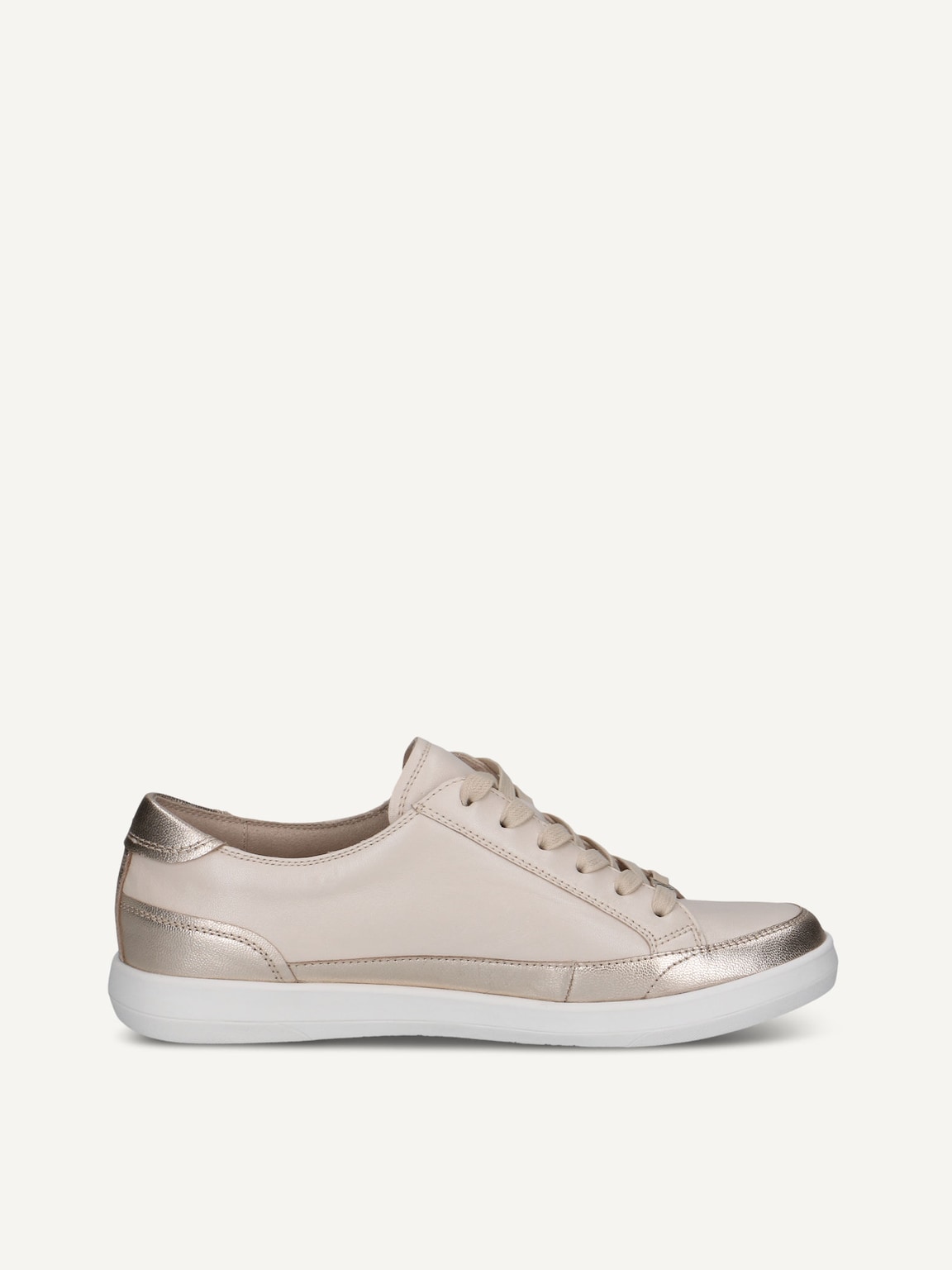Caprice, Leather Sneaker - metallic CREAM COMB, image 3 of 5